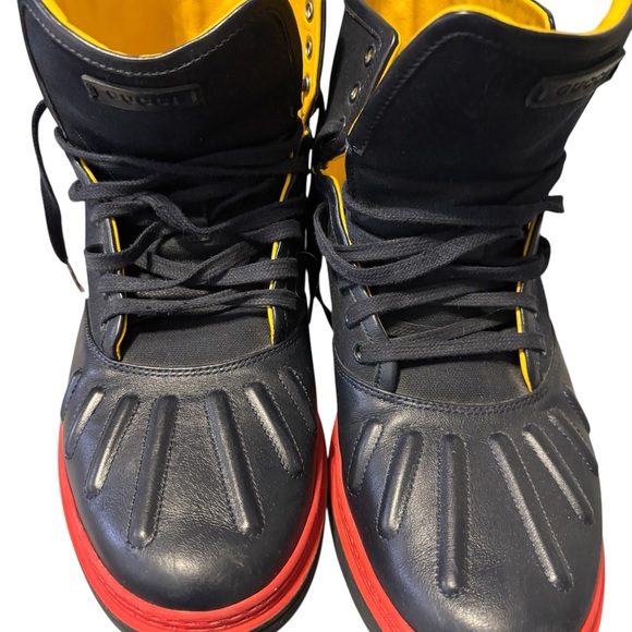 Gucci Blue and Red Men's Duck Boots - Picture 1 of 9